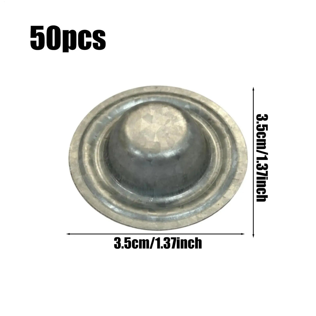 Metal Roof Screw Caps 50 Pcs – Waterproof Aluminum Covers