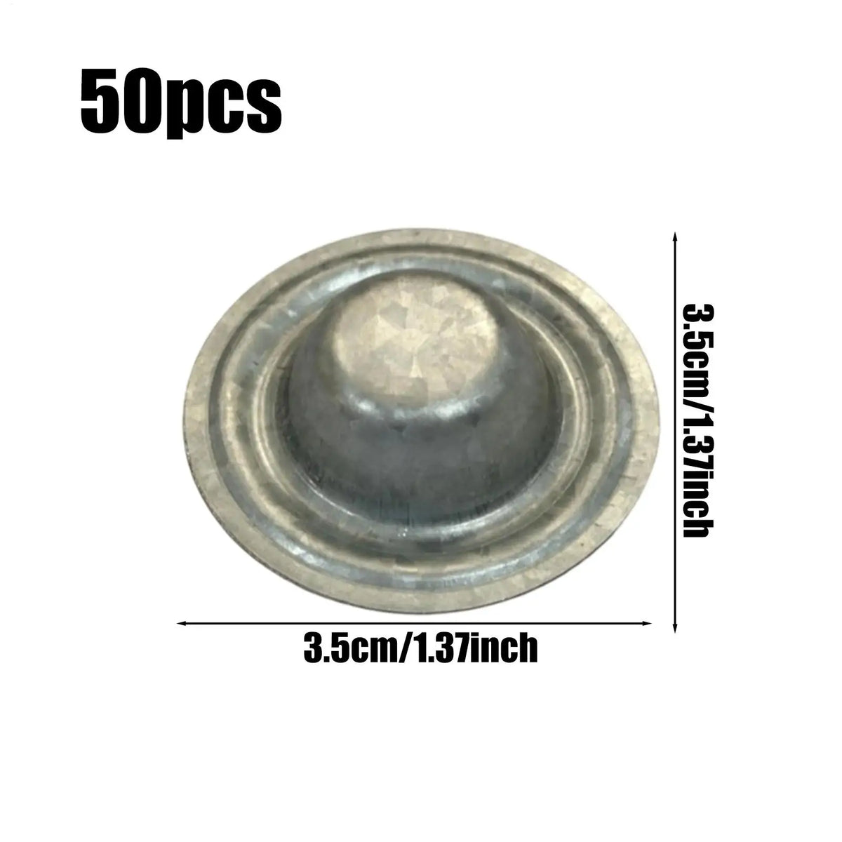 Metal Roof Screw Caps 50 Pcs – Waterproof Aluminum Covers