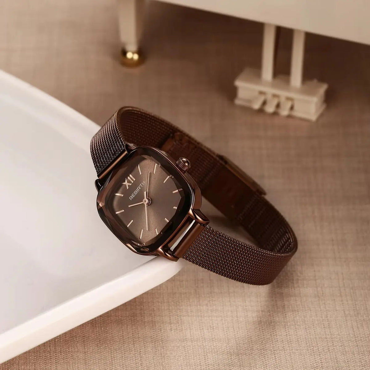 REBIRTH Women's Luxury Quartz Watch – Stainless Steel Band