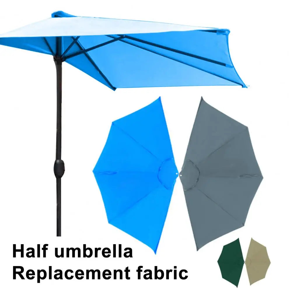 Semi-Circular Umbrella Replacement Canopy UV30+ Outdoor Shade