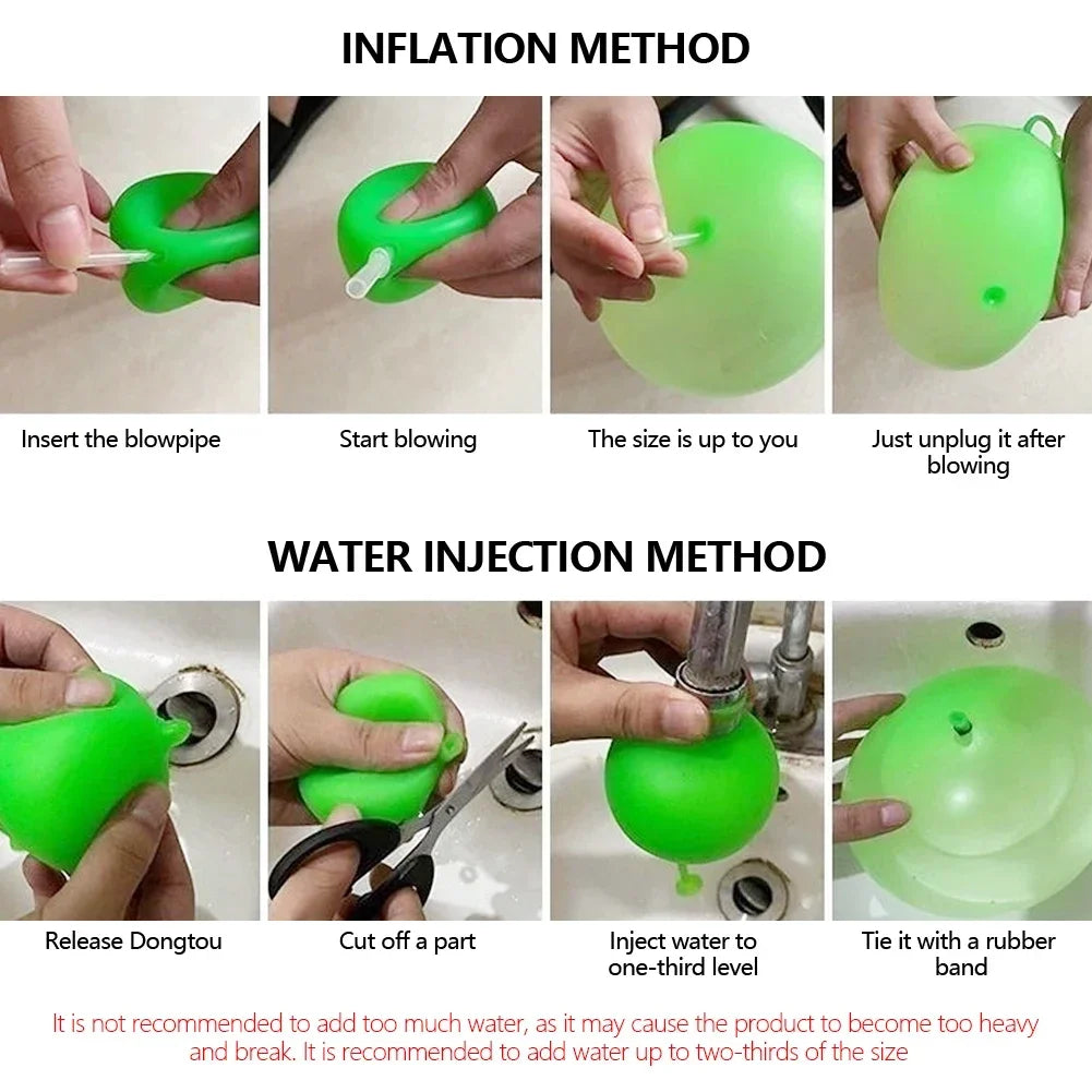 TPR Rubber Bubble Ball – Kids Outdoor Inflatable Water Play Toy