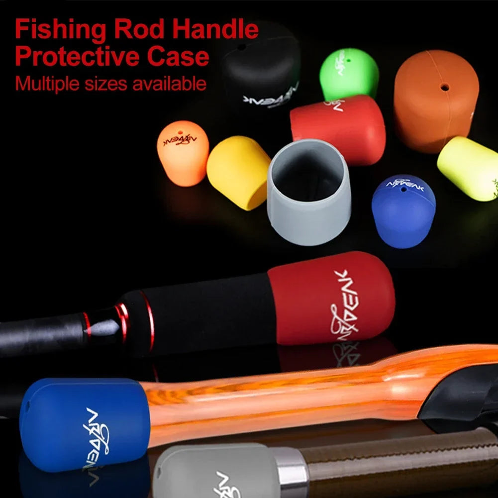 Silicone Fishing Rod Butt End Cap & Handle Protector Sleeve
