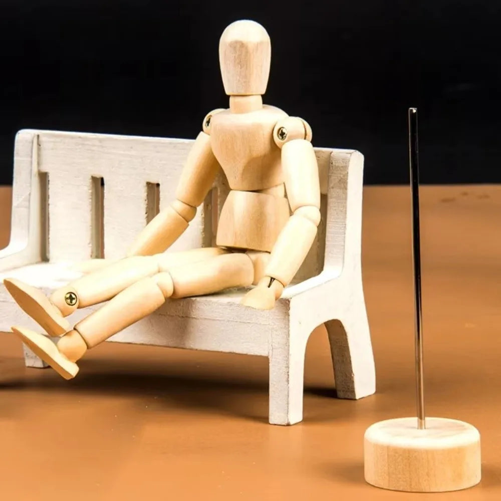 Poseable Wooden Artist Mannequin – Multiple Sizes Drawing Figure