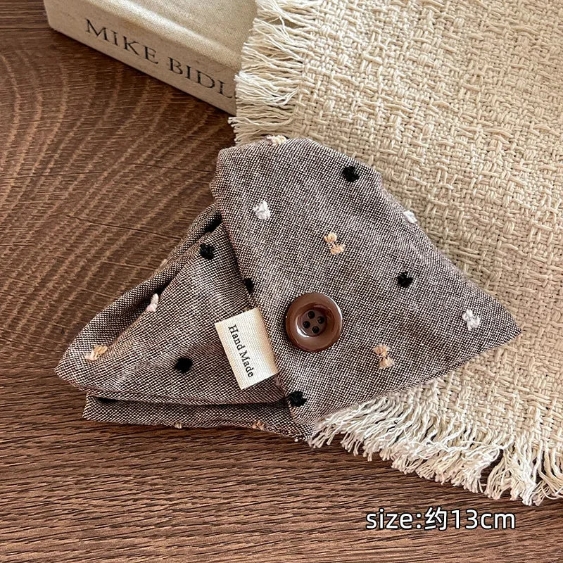 Large Fabric Button Triangle Hair Claw Clip – Women's Updo