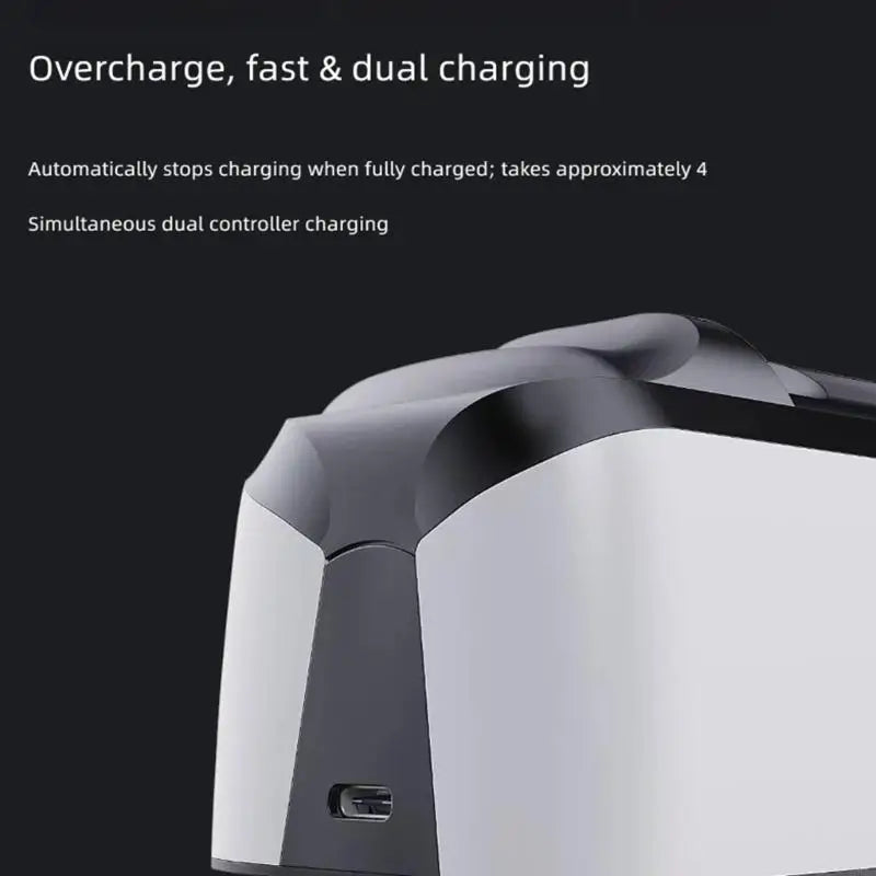 Dual PS5 Controller Charging Dock – USB-C Contact Base
