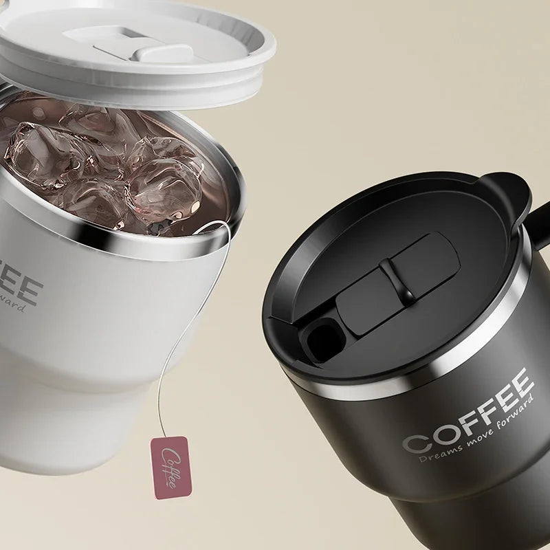 400ml Double Wall Stainless Steel Thermal Coffee Mug | Leak-Proof