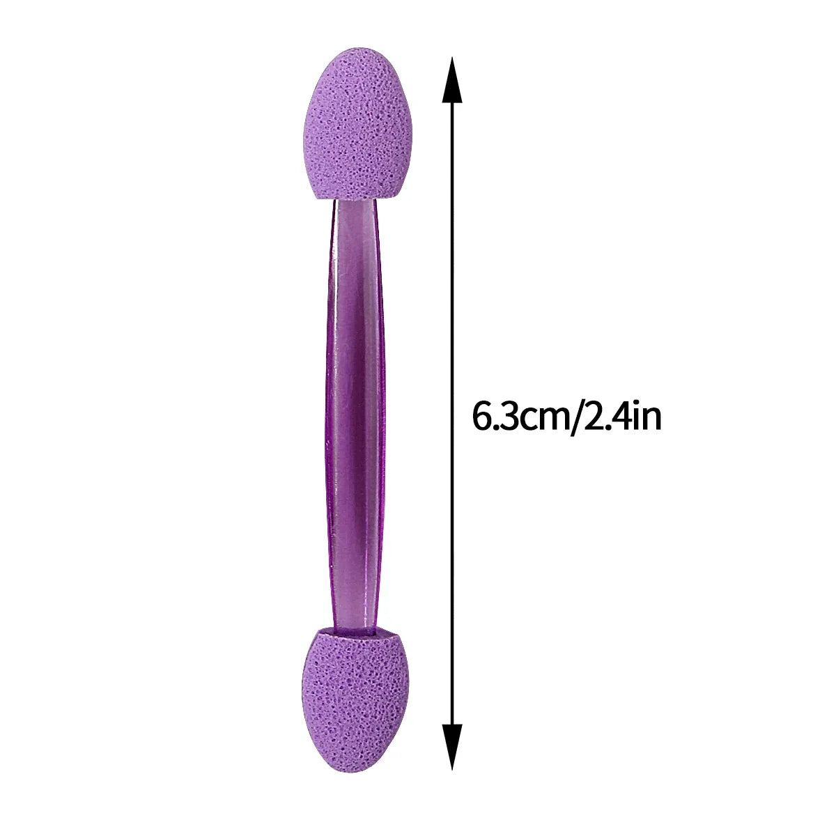 50pcs Double-Headed Sponge Eyeshadow Applicator Sticks | Reusable