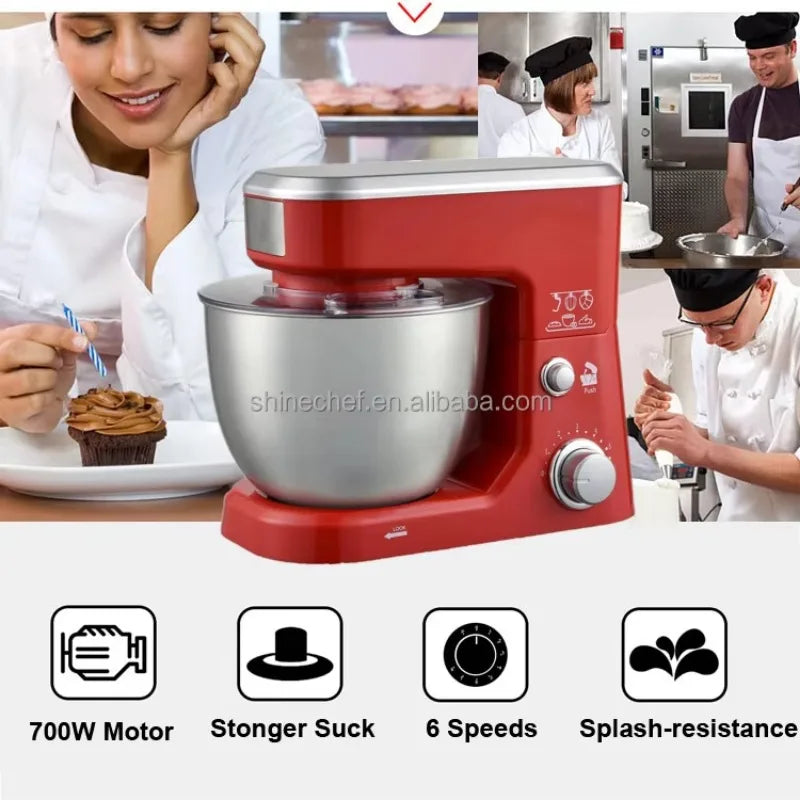 Westchef 4L Planetary Stand Mixer | 6-Speed 500W Tilt-Head