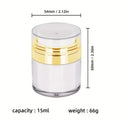 Airless Pump Jar Refillable Vacuum Bottle 15ml 30ml 50ml