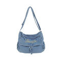 Vintage Embroidered Denim Crossbody Bag – Women's Sling Bag