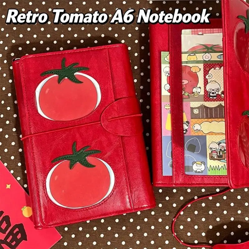 Red PU Leather Refillable Notebook Journal – Daily Planner