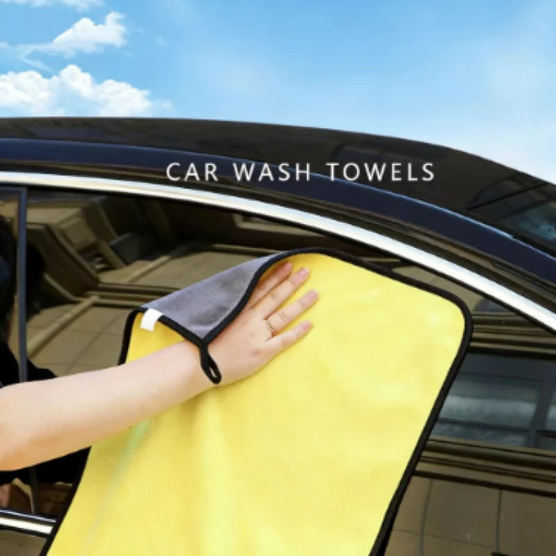 Microfiber Car Cleaning Towels – Quick-Dry Double Layer Cloth