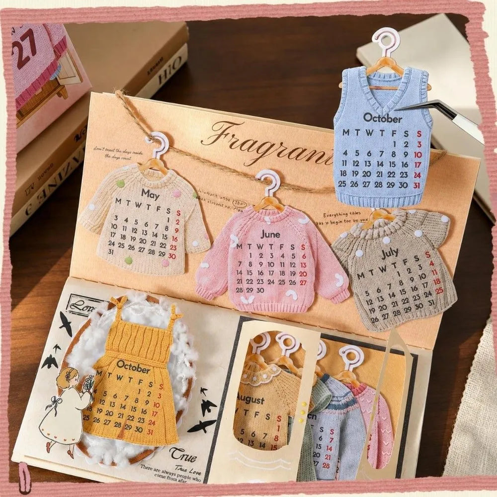 Mini 2027 Desk Calendar – Monthly Flip Table Calendar