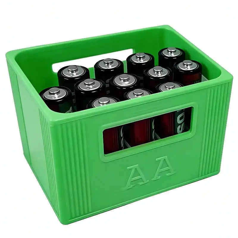 AA/AAA Battery Organizer Box – 20/30 Compartment Storage