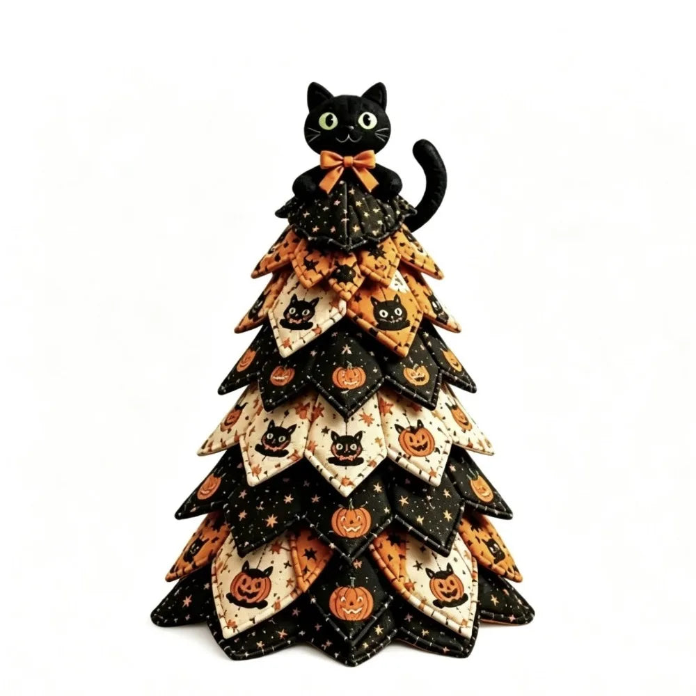 DIY Christmas Tree Patchwork Sewing Kit – Floral Fabric Set