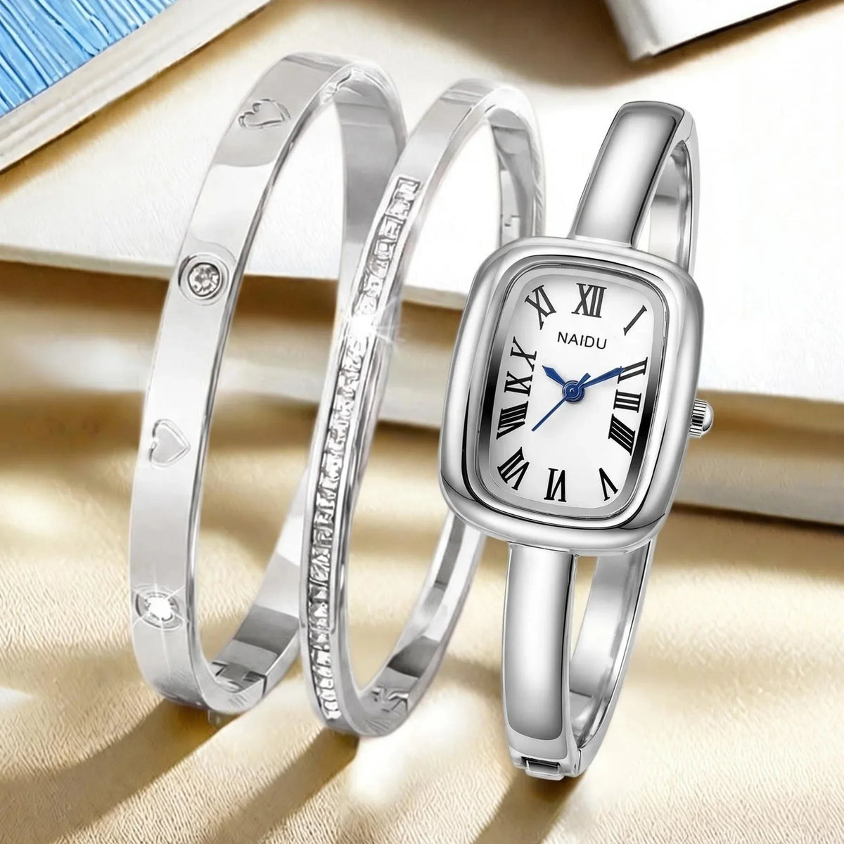 Women's Casual Roman Numeral Quartz Watch | Alloy Band