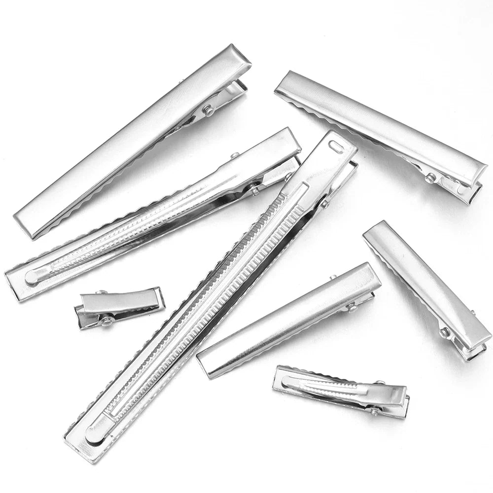 Metal Duckbill Alligator Hair Clips Flat Hairpins 20-50pcs