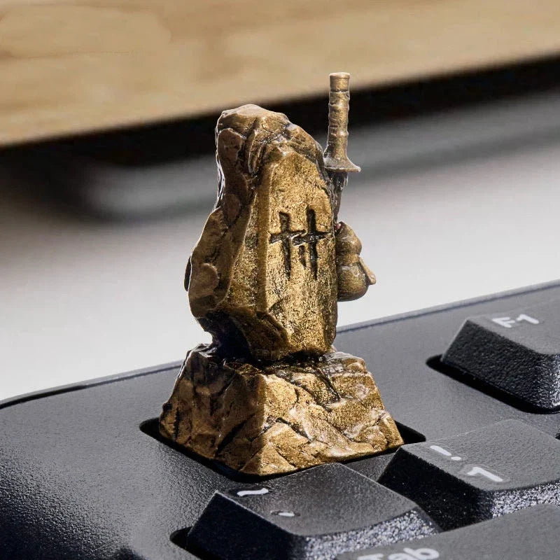 Where Winds Meet Metal Keycaps – Martial Arts Desktop Ornament