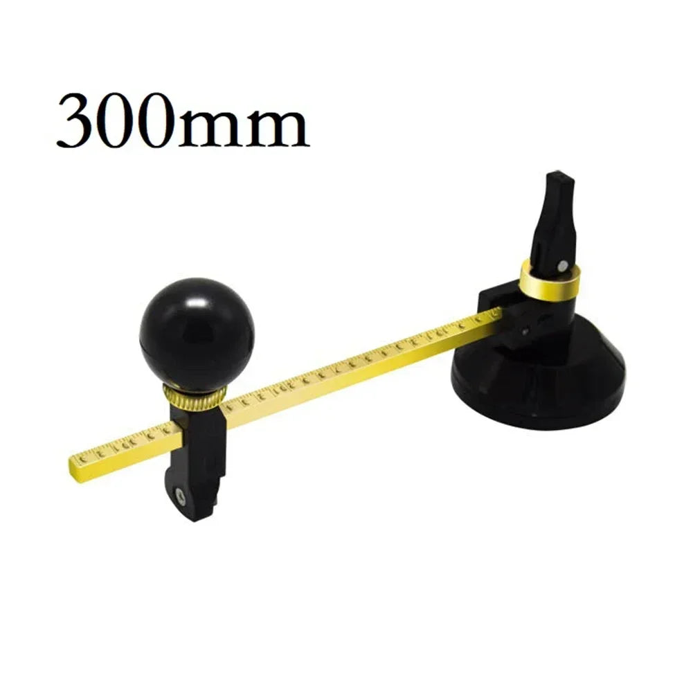 DAZZLEEX Circular Glass Cutter – Compass Type with Suction Cup