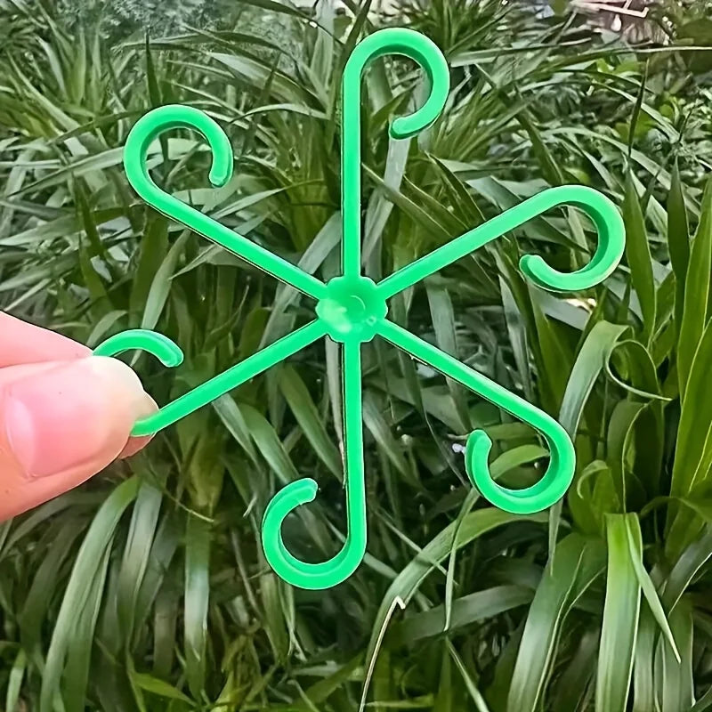 4-Piece Plant Stem Support Clips – Bamboo & Branch Fixator