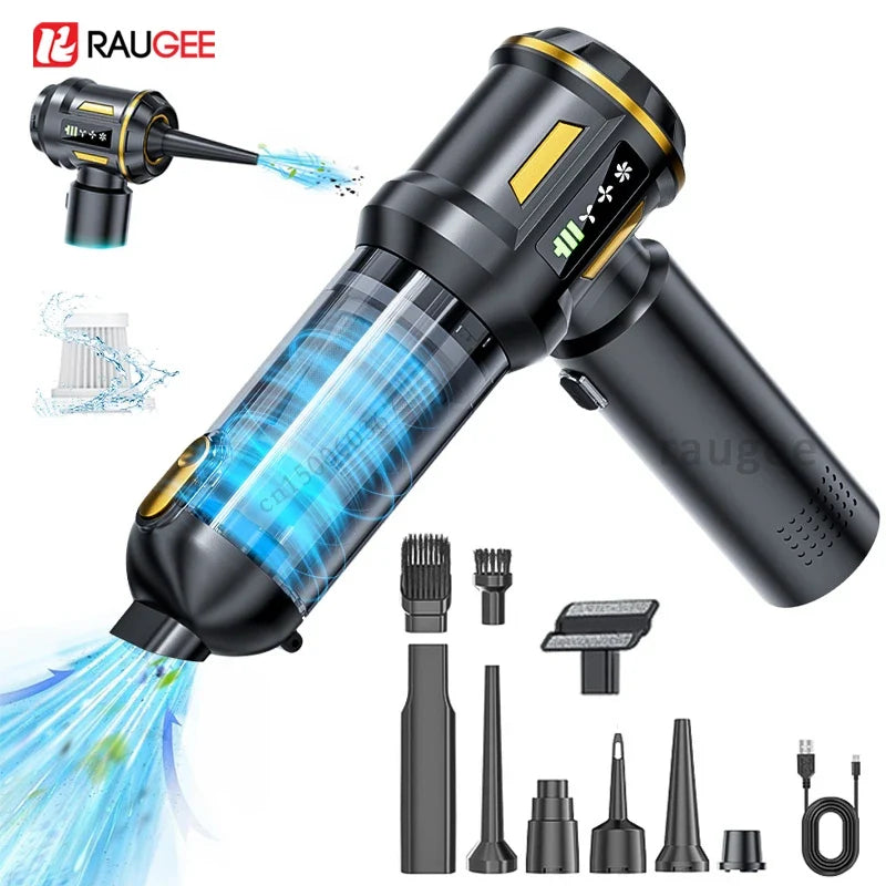 Raugee 16000Pa Wireless Handheld Vacuum – 6000mAh HEPA