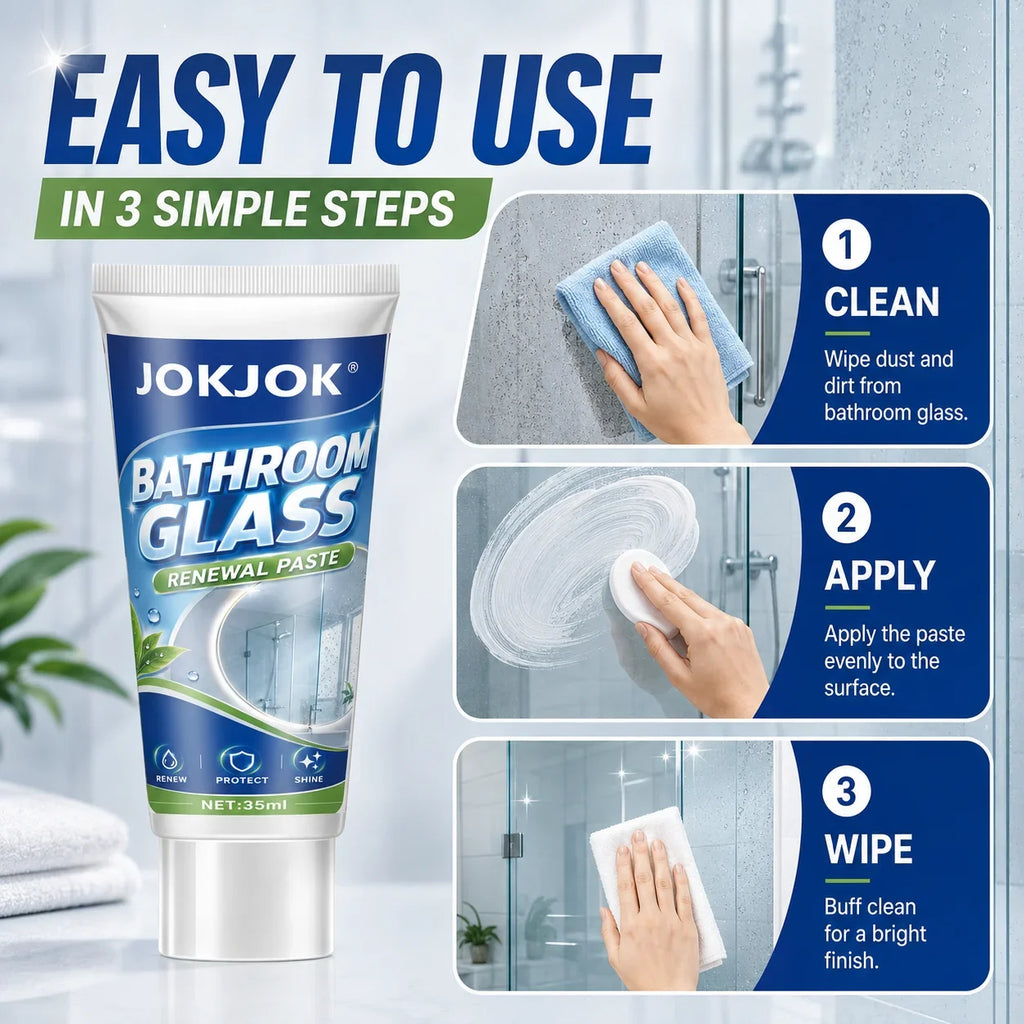 Glass Polishing Paste – Oil Film & Water Stain Remover Kit