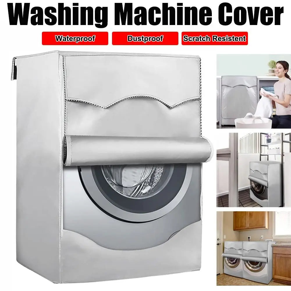 Waterproof Washing Machine Cover – Oxford Silver Front Load