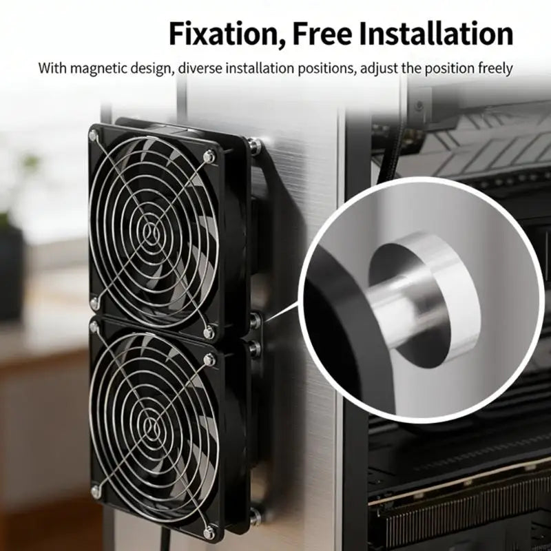 120mm PC Case Fan | Adjustable Speed, 2800 RPM, 100–240V