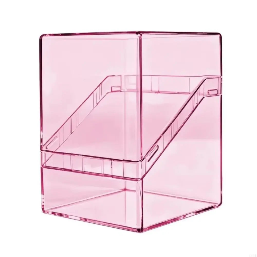 Acrylic TCG Card Storage Box – 100 Cards, Stackable & Clear