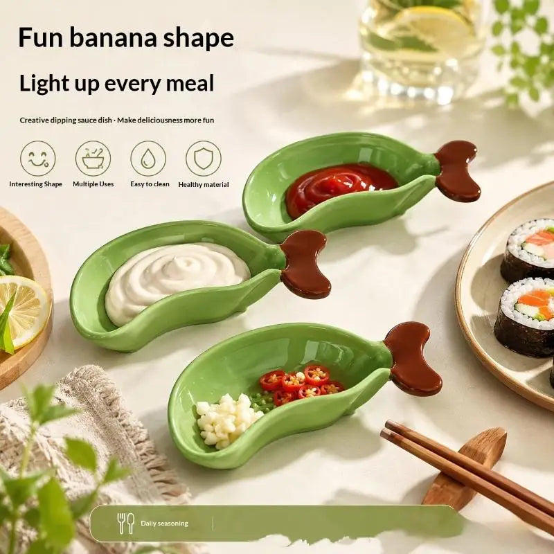 Fish-Shaped BPA-Free Seasoning Dish & Grinding Plate | JETTING