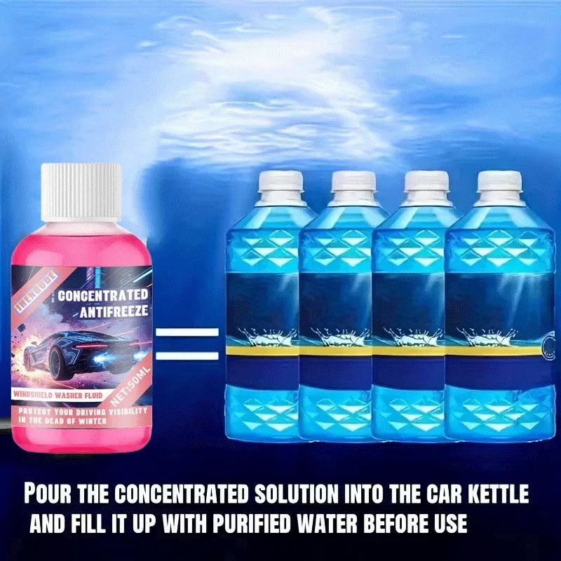 Concentrated Windshield Washer Fluid – Streak-Free & Waterproof