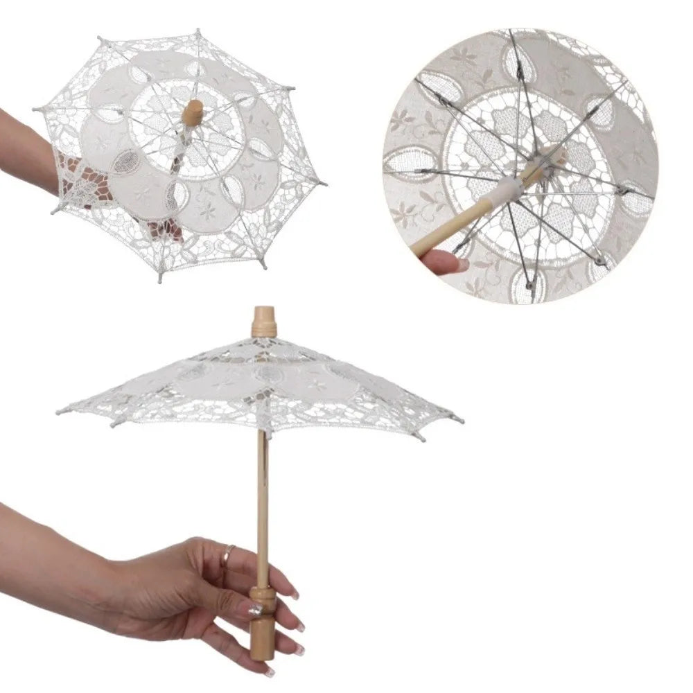Embroidery Lace Parasol Umbrella – Wedding & Photo Prop