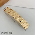 Metal Geometric Spring Hair Clip – Gold & Silver Plated