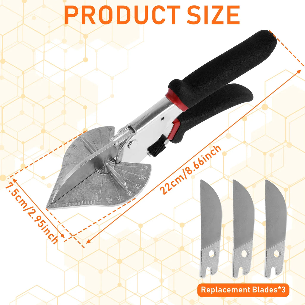 Miter Shears 45°–135° Multi-Angle Molding & Trim Cutter Tool