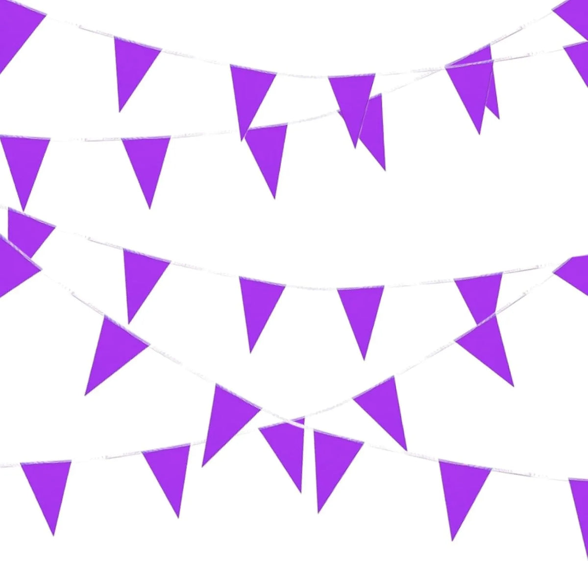 Princess Pink Party Banner 33ft – 20 Flags Wedding Birthday