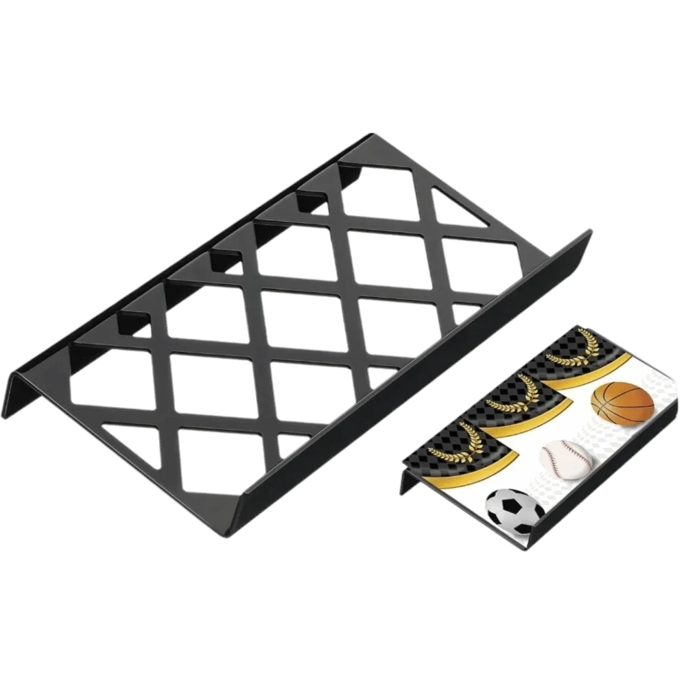 Acrylic Trading Card Display Riser – Matte Black Organizer
