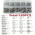 640/120PCS Metric Hex Nuts & Bolt Set M2 M3 M4 M5 DIY Hardware Kit
