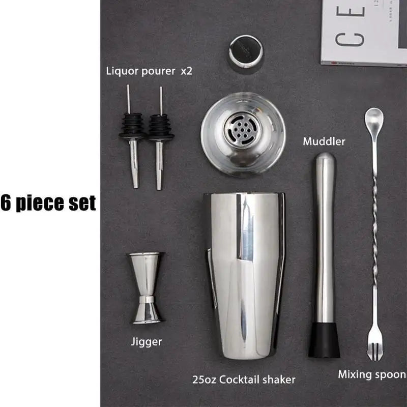 Stainless Steel Cocktail Shaker Set – Complete Bartender Kit