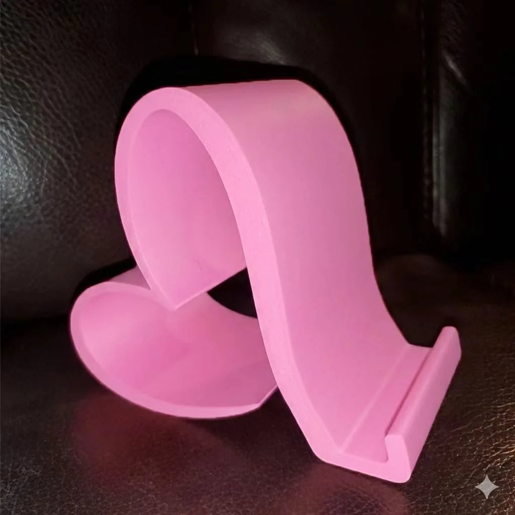 Heart Shape Phone Stand – 3D Printed Universal Desk Holder