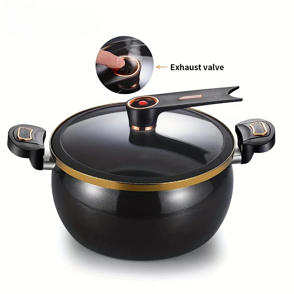 FEB.WIND 8L Cast Iron Ceramic Soup Pot – Gas & Induction
