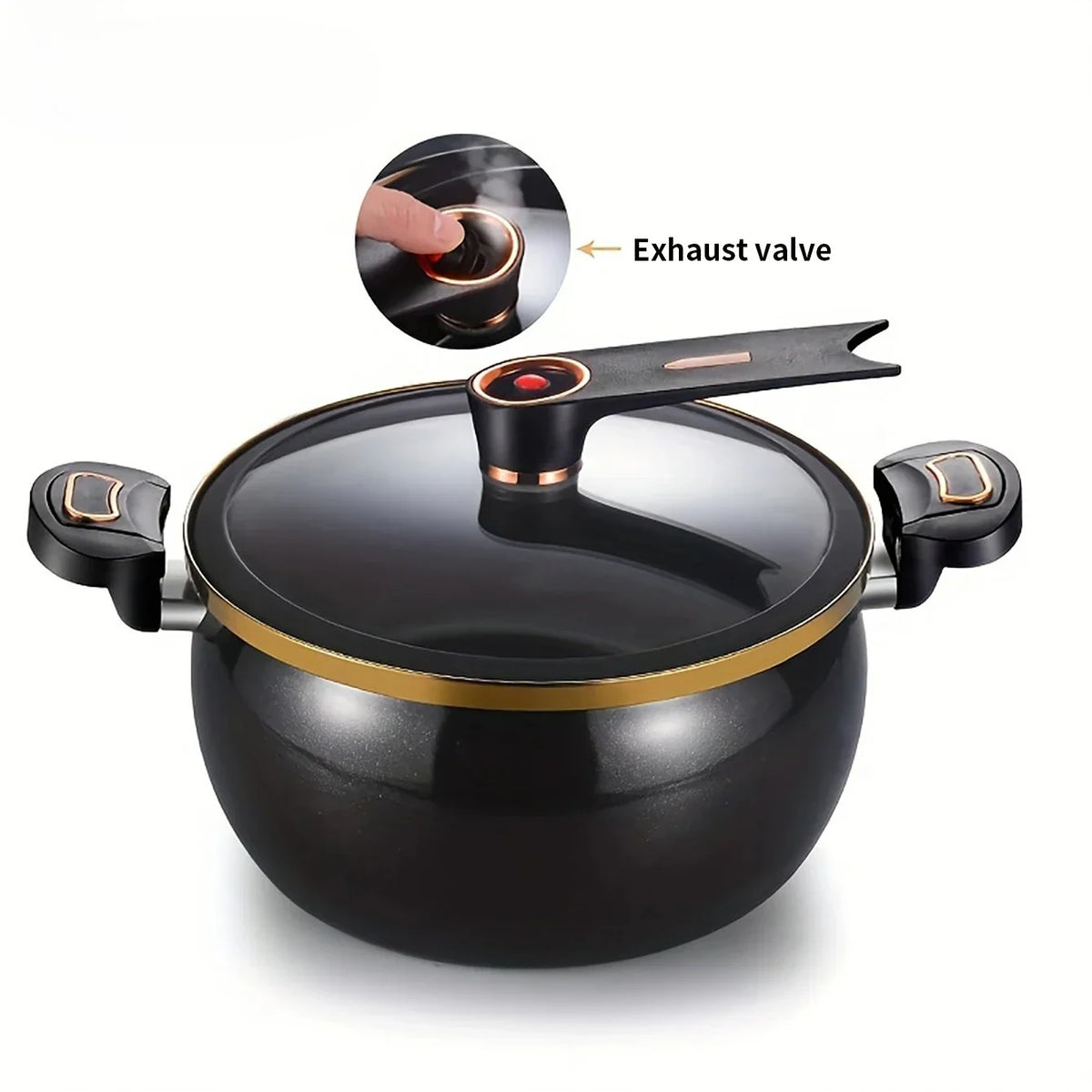 FEB.WIND 8L Cast Iron Ceramic Soup Pot – Gas & Induction