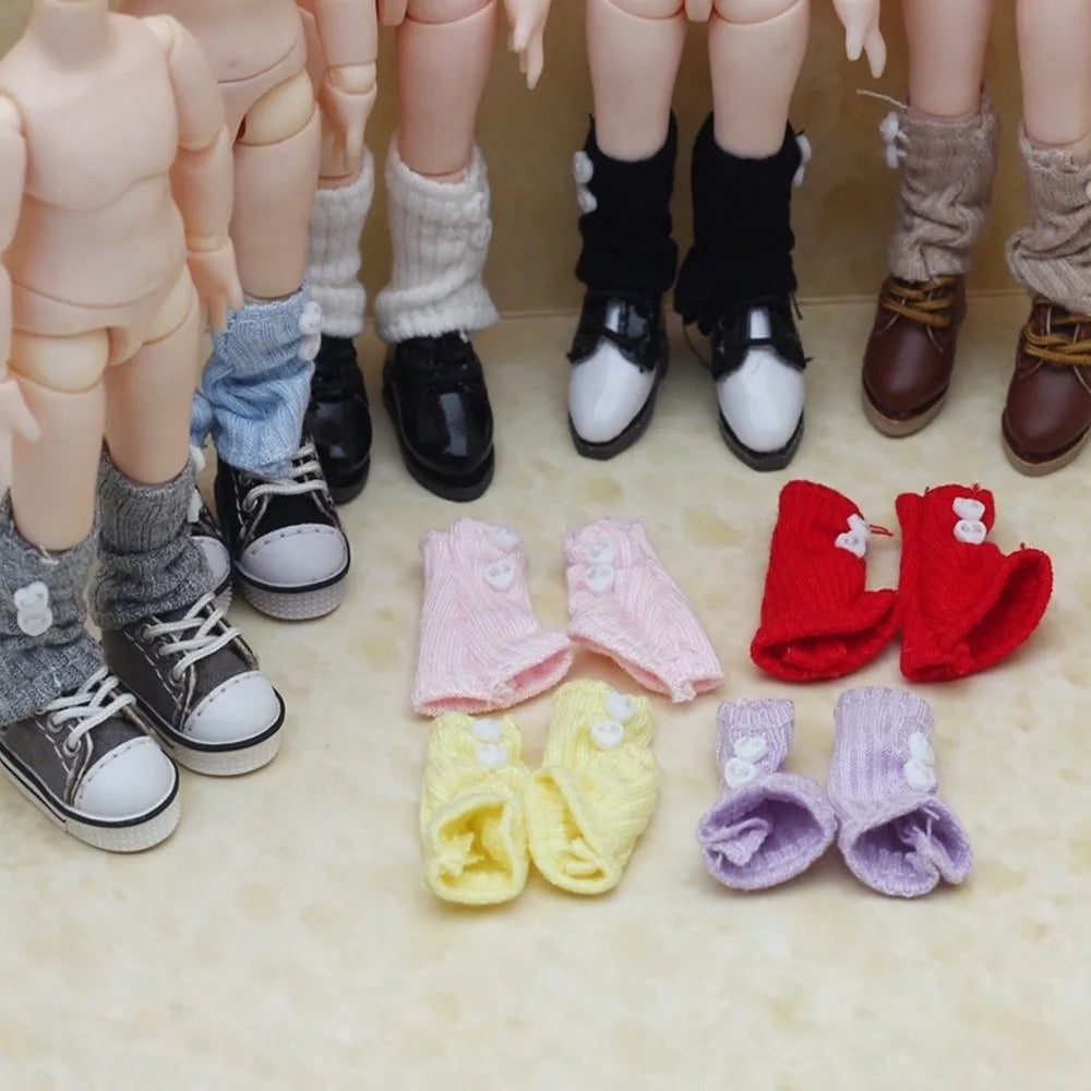 OB11 BJD Doll Socks – Lolita Knit Stacking Socks 1/6 Scale