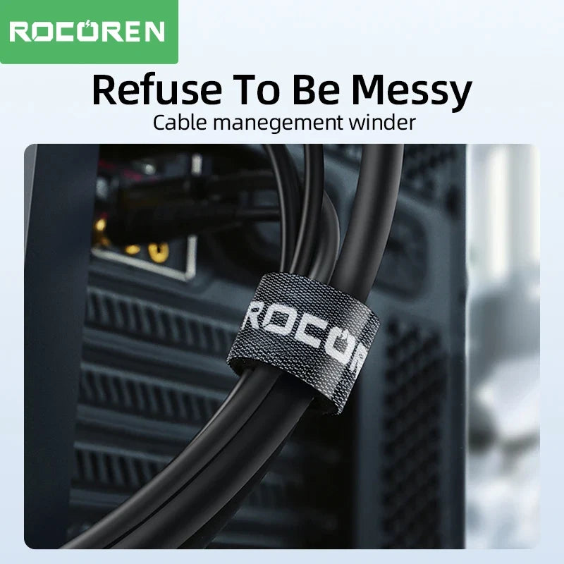 Rocoren Tearable Cable Ties USB Wire Organizer & Winder