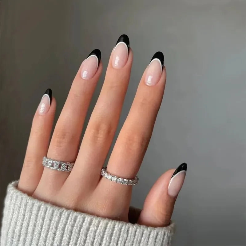 Handmade French Press On Nails L Size – 24 Pcs Acrylic
