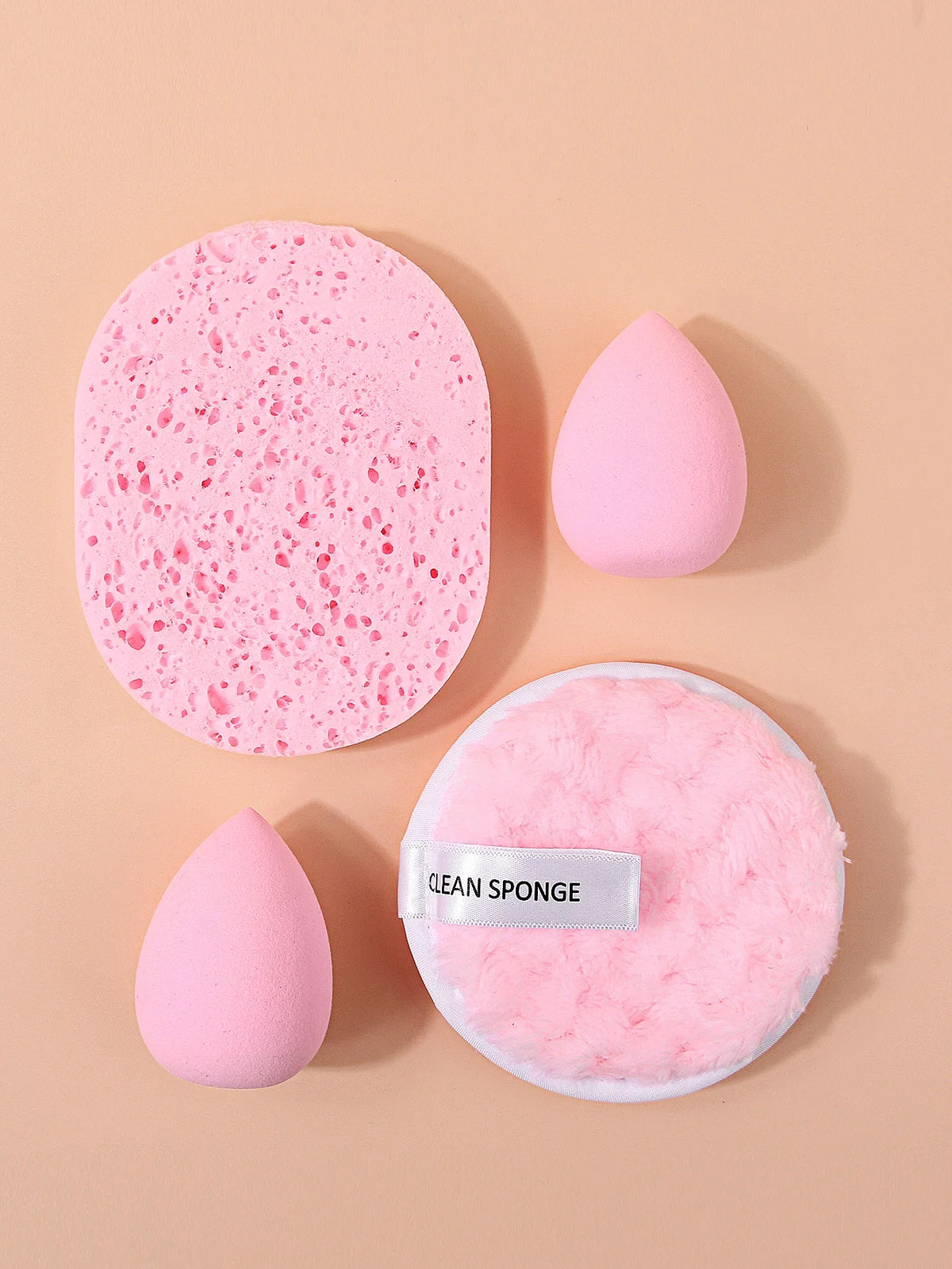 4-Piece Makeup Sponge Puff Set – Foundation & Cleansing