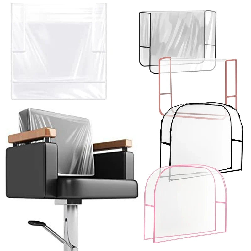 PVC Clear Salon Chair Back Cover – Universal Waterproof Protector