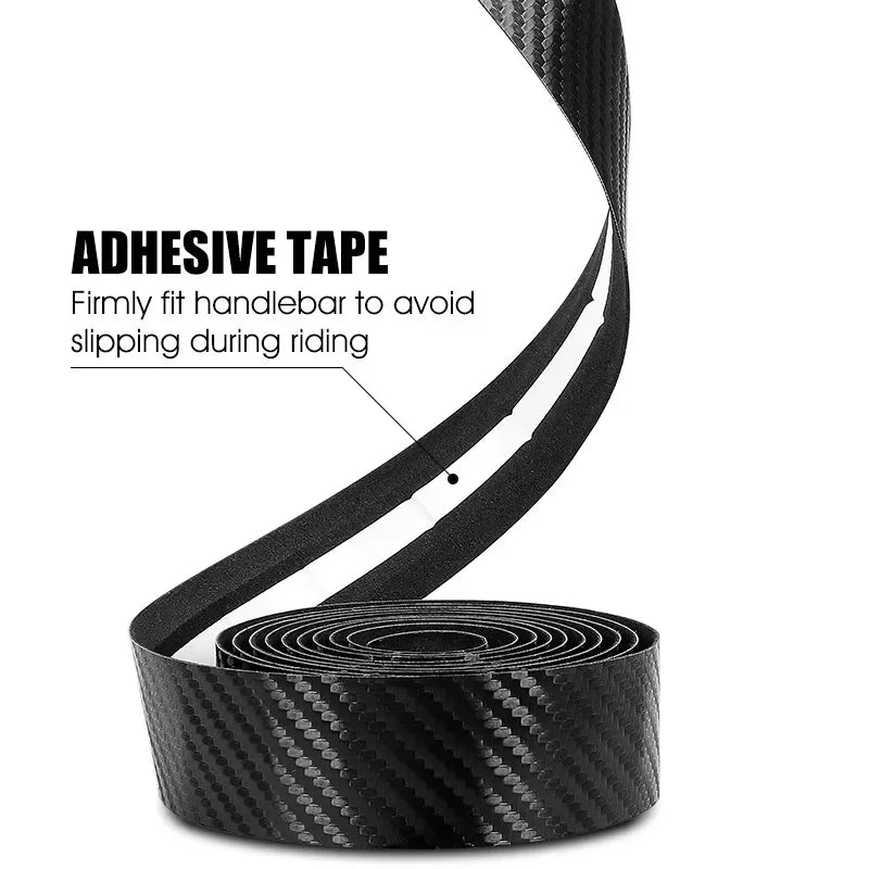 Carbon Fiber PU Road Bike Handlebar Tape – Anti-Slip Bar Wrap