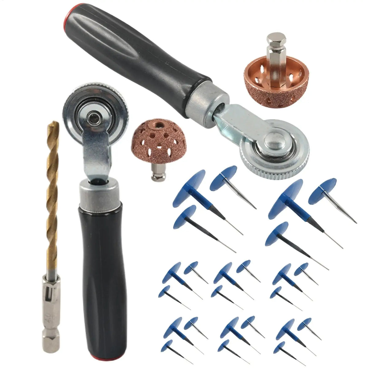 Tire Mushroom Plug Kit – Tubeless Tyre Puncture Repair Set