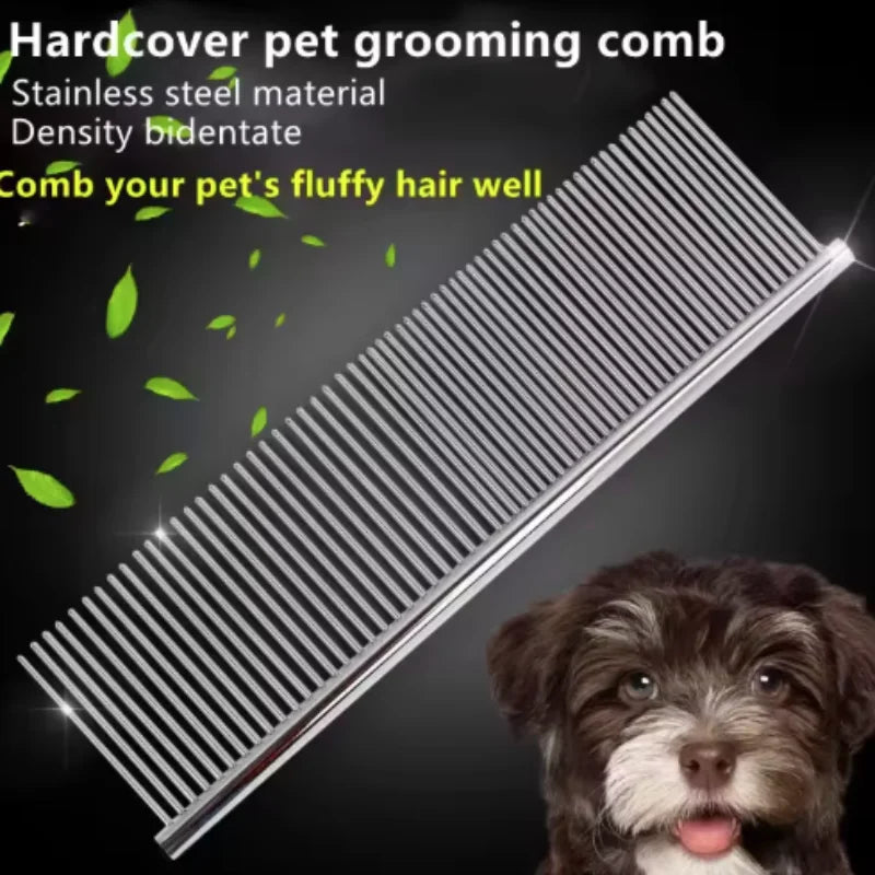 Stainless Steel Pet Dematting Comb for Dogs & Cats