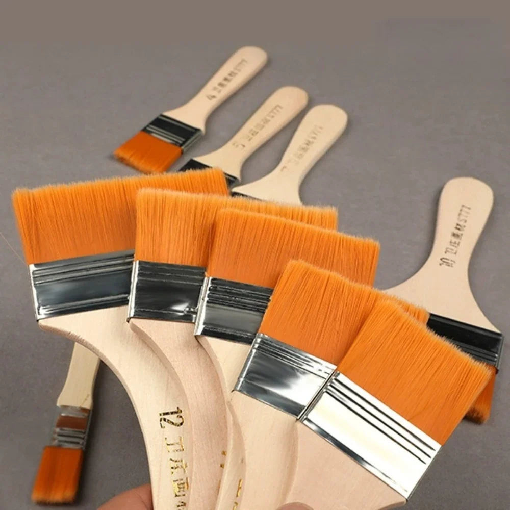STONEGO 12-Pc Nylon Paint Brush Set – Acrylic Oil Watercolor